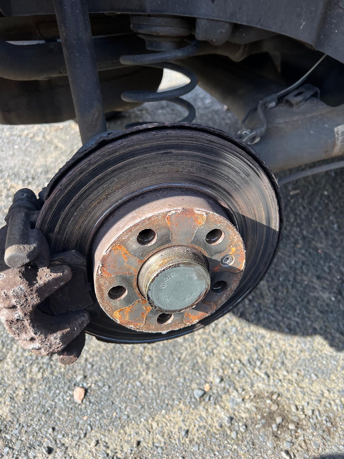 Rear Brake Service before