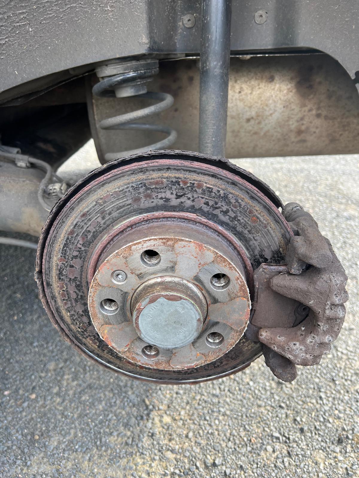 Rear Brake Service before