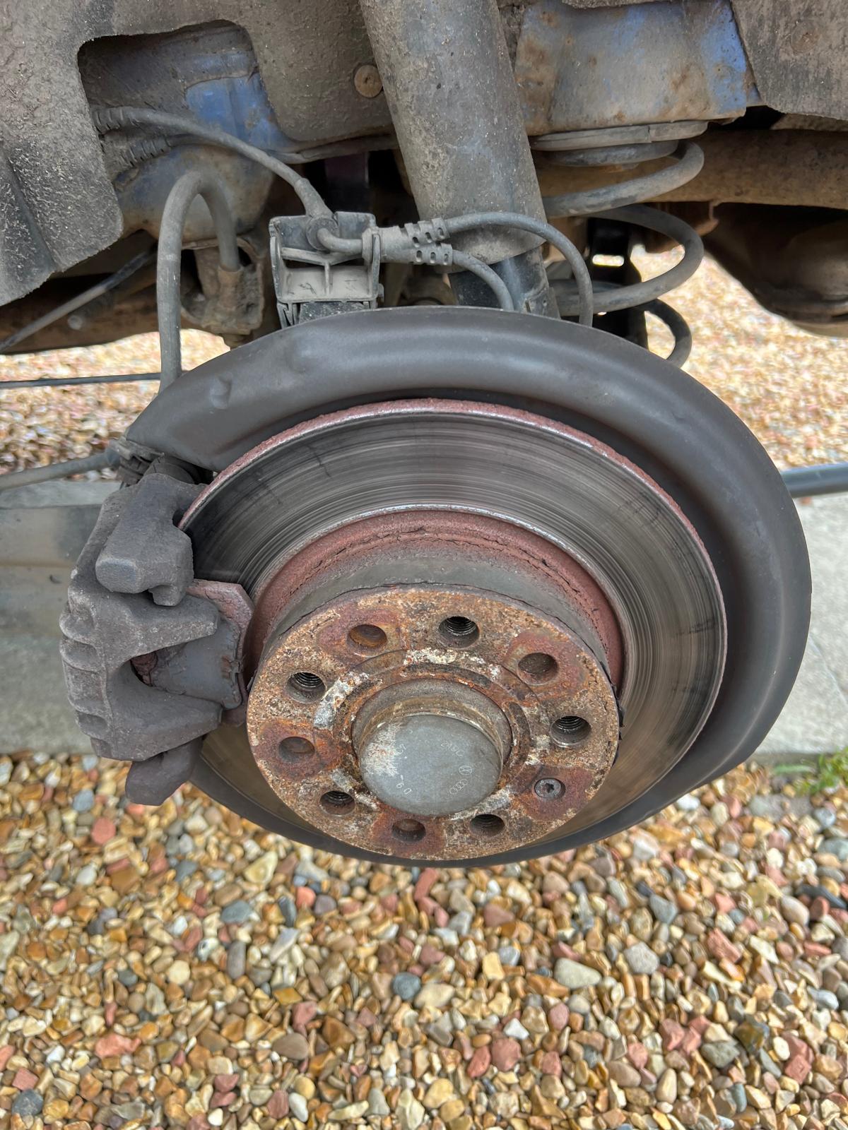 Rear Brake Service before